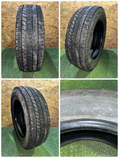 法人販売★BS VRX3 195/65R16 22年製 スタッドレス 4本セット センター8.7mm サイド8.5mm