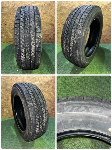法人販売★BS VRX3 195/65R16 22年製 スタッドレス 4本セット センター8.7mm サイド8.5mm