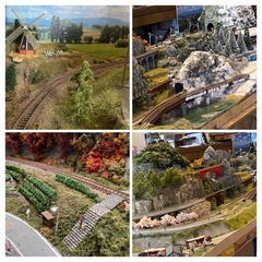 Nゲージ用ジオラマ・レイアウト　2,400mm×900mm　KATO &TOMIXの画像