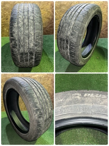 法人販売★トーヨー ナノエナジー3プラス 215/50R17 23年製 サマータイヤ 2本 センター7.1mm サイド5.7mm