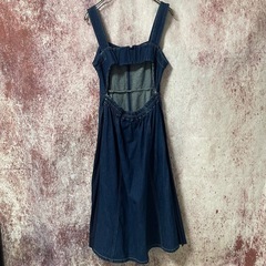 デニム ワンピース Mサイズの画像