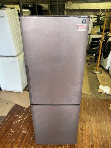 NO B830?福岡市内配送設置無料✨?SJ-PD27D-T 冷蔵庫 プラズマクラスター冷蔵庫 ブラウン系 [271L /2ドア /右