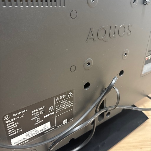 SHARP AQUOS テレビ リモコン付き 32インチ