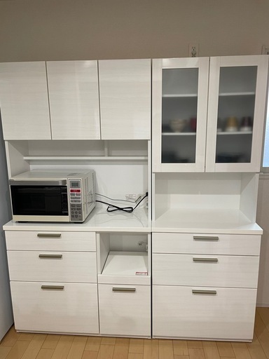 ニトリ キッチンボード２台セット 3枚扉 2枚扉