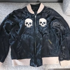 【スカジャン】ルードギャラリー RUDE GALLERY スカル リバーシブルの画像