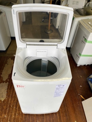 NO B835?福岡市内配送設置無料✨?全自動洗濯機 ホワイト AQW-VA8M-W [洗濯8.0kg /簡易乾燥(送風機能) /上開