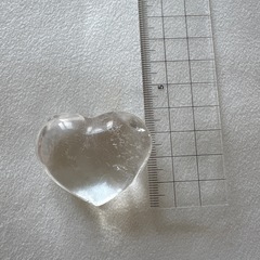 ハート型　水晶　浄化　お守り　インテリアの画像