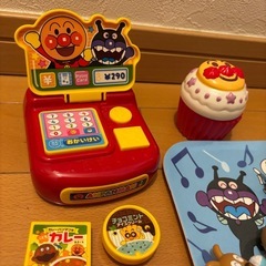 アンパンマン　レジスター　ケーキ　お皿　指人形の画像