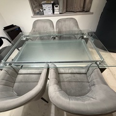 ダイニングテーブル　ガラスの画像