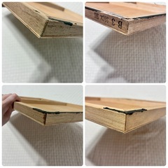 【美品】木製パネル　B3サイズ　美術デッサン　ポスター　デザイン　水張り　防錆針の画像