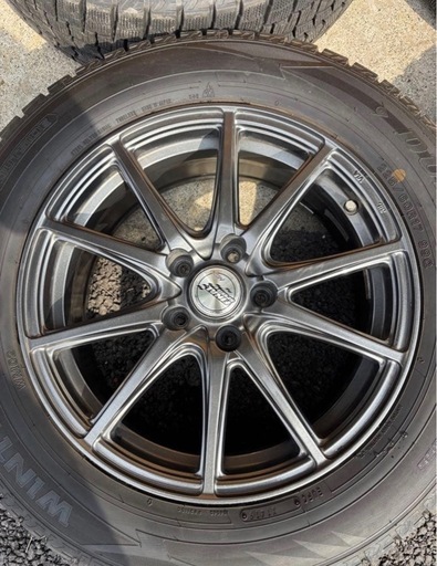 シルバースポークホイール4本セット DUNLOP 225/60R17