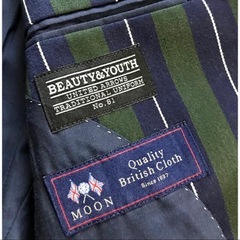 UNITED ARROWS クラブストライプジャケット 英国MOON社製生地の画像