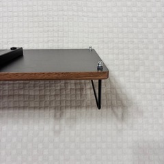 新品【棚板1枚のみ】ニトリつっぱり洗濯機ラックBH07 ミドルブラウン Nポルダの画像