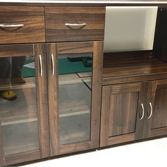 【コンセント差込み付き】キッチン収納 レンジ台の画像