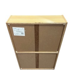 木目調オープンラック 4段収納棚（ナチュラル）の画像