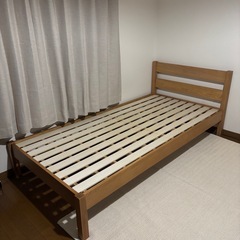 無印良品　ベッドフレーム　シングルの画像