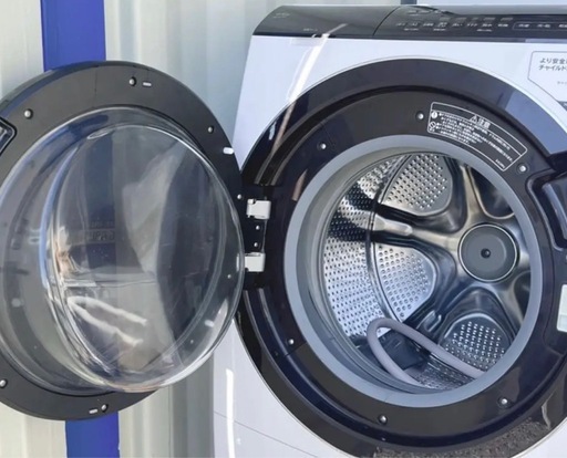 最安【分解洗浄済】?2021年製HITACHIドラム式洗濯機　洗剤自動投入　最上位BD-SX110F 配達無料！