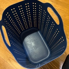 カゴ　バスケット　青の画像