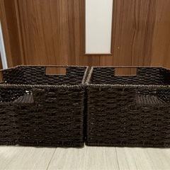 【お譲り先決定】ニトリ 収納カゴ 2個セットの画像