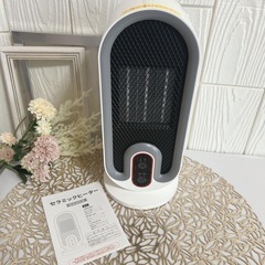 セラミックヒーター 小型 高密度フィルター 転倒自動OFF 省エネ 静音 新品の画像
