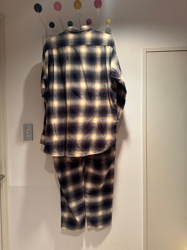 OLD UNIQLO ユニクロ シャドーチェック セットアップ setup XL