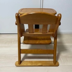 澤田木工所 ベビーチェアー ローチェアー テーブル付きの画像