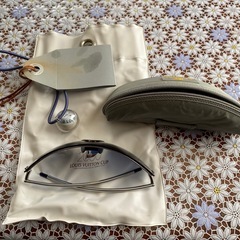 ルイヴィトン サングラス LVカップ 2000年 シルバー クリアネイビーの画像