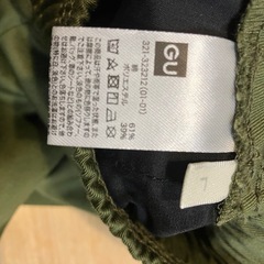 GU シェフパンツ オリーブの画像