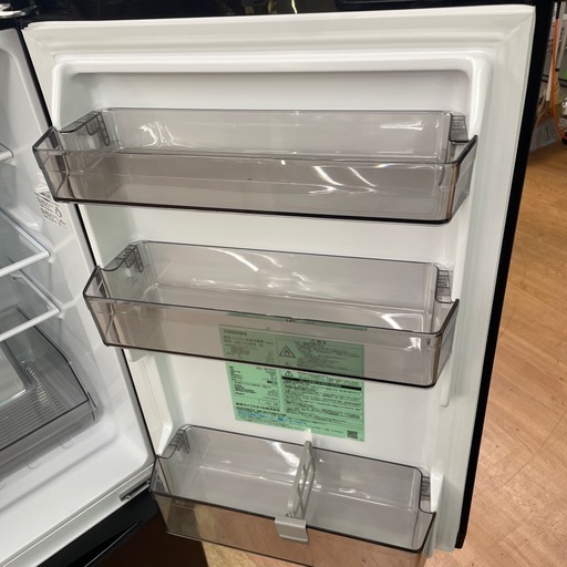☆ドリーム荒牧店☆ジモティー割引有【クリーニング済み】東芝/2ドア冷蔵庫/153L/GR-V15BS/2024年製/中古品