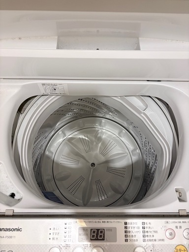パナソニック縦型洗濯機5kg（3／20〜29受け渡し)