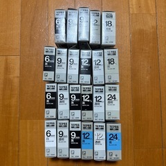 新品未使用 テプラカートリッジ 23本 おまけ付きの画像