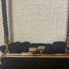 ♡ベルベット調　パーティバッグの画像