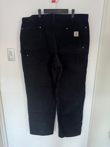 Carhartt ダブルニー ブラック 極太 ワークパンツ W42相当 2XL