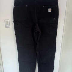 Carhartt ダブルニー ブラック 極太 ワークパンツ W42相当 2XLの画像
