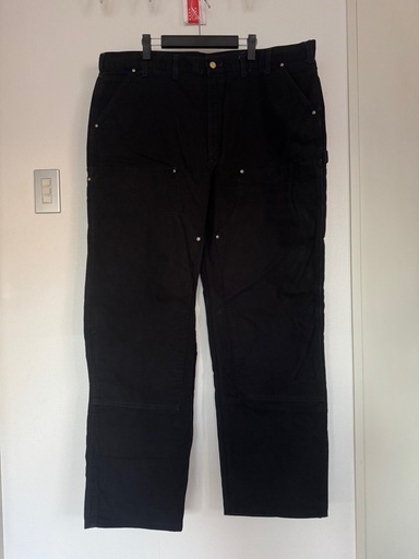 Carhartt ダブルニー ブラック 極太 ワークパンツ W42相当 2XL