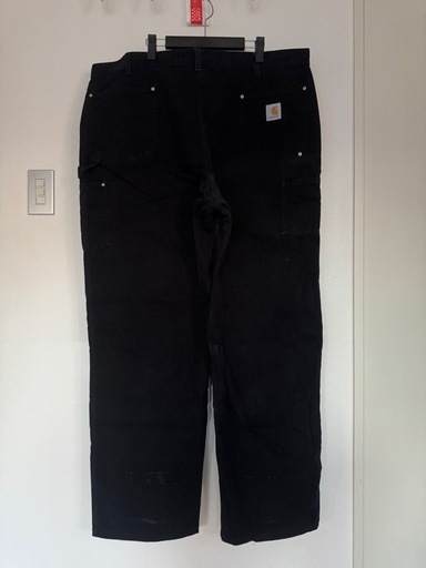 Carhartt ダブルニー ブラック 極太 ワークパンツ W42相当 2XL