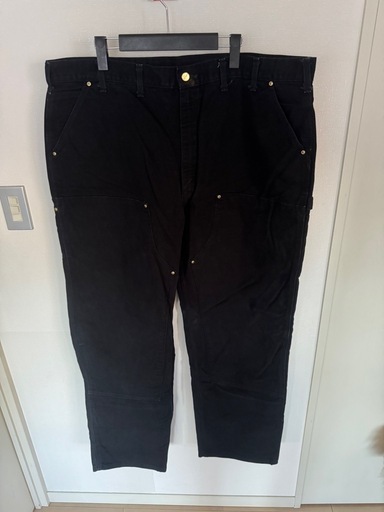Carhartt ダブルニー ブラック 極太 ワークパンツ W42相当 2XL