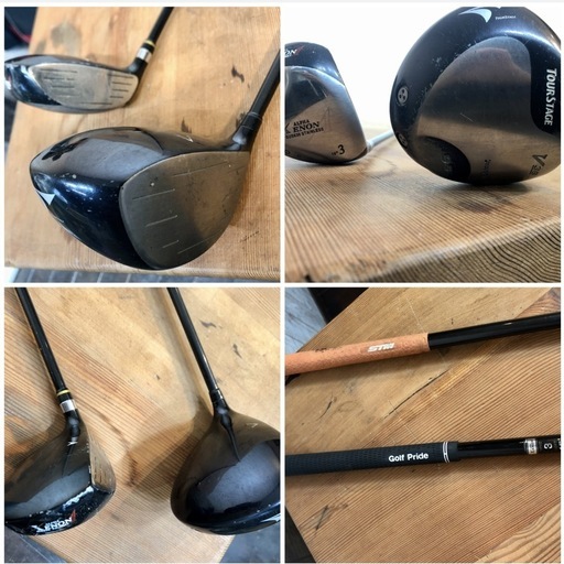 〈中古〉ゴルフクラブ＆ミズノバッグ&スイング練習スティック　セット