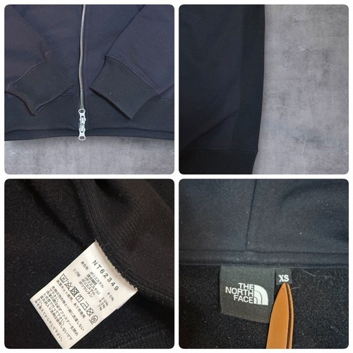 【美品】THE NORTH FACE NT62349 スクエアロゴフーディ XS