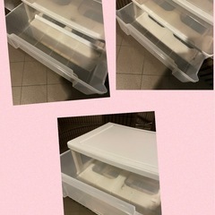 大容量　衣装ケース3段の画像