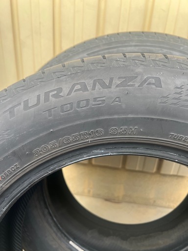 205/65r16 95Hturanza bridgestone2022年製2本セット