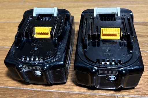 【中古】マキタ純正バッテリーBL1860×2