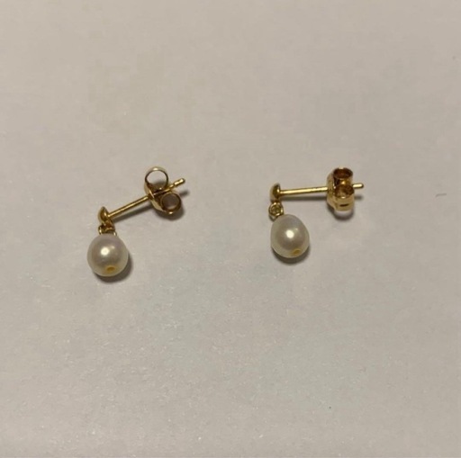 18金 K18（750） パール ピアス＆キャッチ