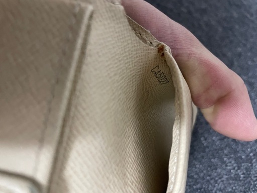 正規品　ルイヴィトン マルコ ダミエ アズール 折り財布