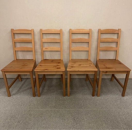 IKEA ヨックモック ダイニングテーブル＋椅子4脚セット (Yu) 窪川の