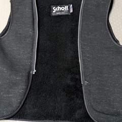 Schott ブラックレザージャケット サイズ38 2wayの画像