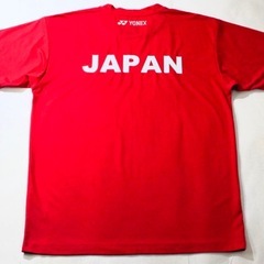 YONEX バドミントン Tシャツ レッド 日本代表（非売品）の画像