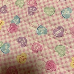 ハンドメイド＊防災クッションカバー＊ハート♡の画像