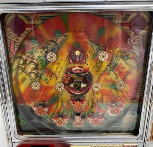 ジャンク品 不動品 KYORAKU 京楽 パチンコ機 パチンコ台 真っ赤な太陽 インテリアとして レトロ 希少品