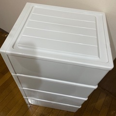 白　収納ボックス4セットの画像